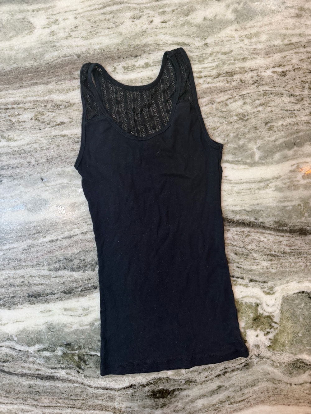 Black Lace-Back Tank Top - Women
